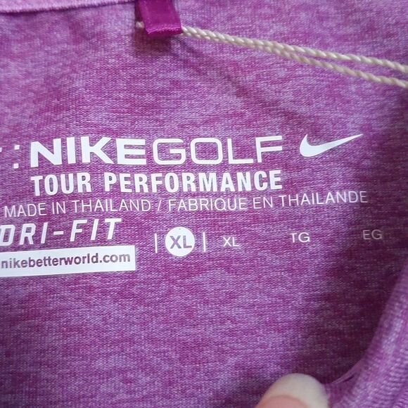 Nike Golf Dri fit Tour Performance Sleeveless Collared Tank Top XL NWT - Picture 3 of 7